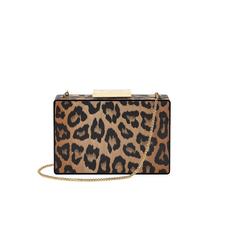 Scarlett Box Clutch in Digital Leopard Print