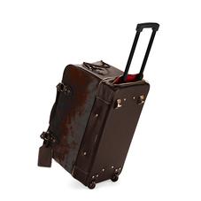 Portofino Rolling Travel Bag in Brown Calfskin & Brown Haircalf