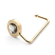 Aspinal Handbag Hook in Gold Snake Leather & Clear SWAROVSKI ELEMENTS
