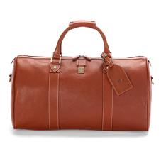 Boston Bag in Tan Pebble Calf