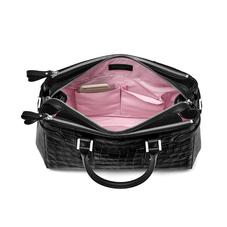 Brook Street Bag in Deep Shine Black Croc