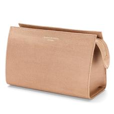 Medium Cosmetic Case in Deer Saffiano