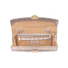 Mini Eaton Clutch in Rose Gold Snake