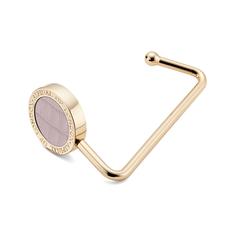 Aspinal Handbag Hook in Deep Shine Lilac Croc