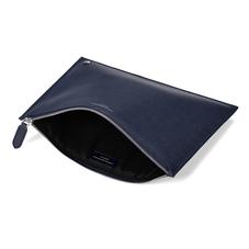Mens Soho Clutch Navy in Saffiano