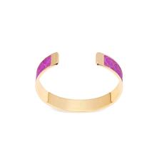 Cleopatra Skinny Cuff Bracelet in Orchid Snake