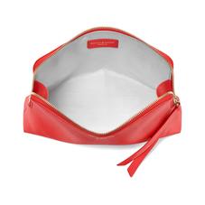Large Essential Cosmetic Case in Dahlia Saffiano