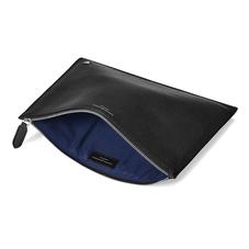 Mens Soho Clutch in Black Pebble