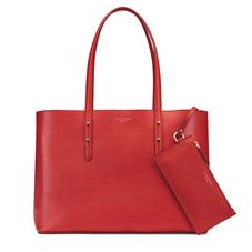 Regent Tote in Scarlet Saffiano