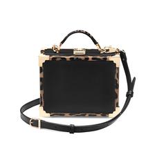 Mini Trunk Clutch in Digital Leopard Print