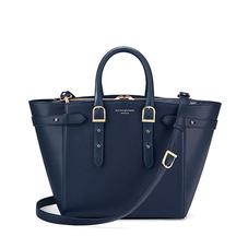 Midi Marylebone Tech Tote in Navy Pebble