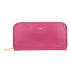 Continental Clutch Zip Wallet in Camelia Pink Polish
