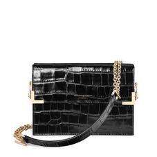 Chelsea Bag in Deep Shine Black Croc