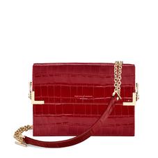 Chelsea Bag in Deep Shine Red Croc