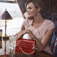 Chelsea Bag in Deep Shine Red Croc
