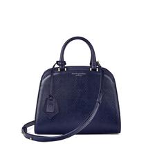 Mini Hepburn Bag in Midnight Blue Lizard