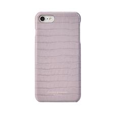 iPhone 7/8 Leather Cover in Deep Shine Lilac Small Croc