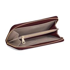 Continental Clutch Zip Wallet in Deep Shine Cherry Patent