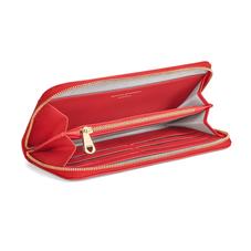 Continental Clutch Zip Wallet in Dahlia Saffiano