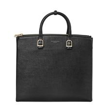 Editor's Tote in Black Saffiano