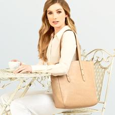 Aspinal Essential Tote in Dahlia Saffiano