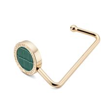 Aspinal Handbag Hook in Deep Shine Sage Small Croc