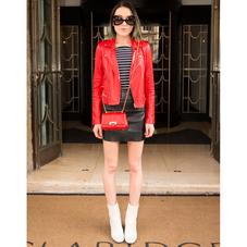 Micro Lottie Bag in Dahlia Saffiano