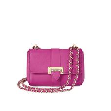 Micro Lottie Bag in Orchid Saffiano