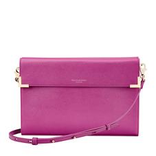 Editor's Clutch in Orchid Saffiano