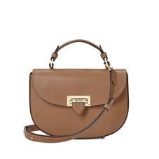 Letterbox Saddle Bag in Smooth Natural Tan