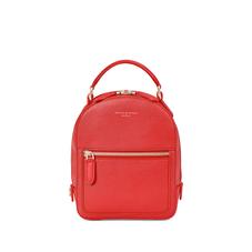 Micro Mount Street Backpack in Dahlia Saffiano