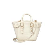 Micro Marylebone Tote Deep Shine Ivory Small Croc