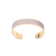 Cleopatra Skinny Cuff Bracelet in Deep Shine Lilac Small Croc
