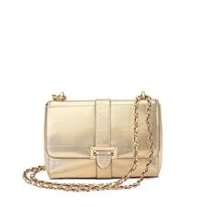 Small Lottie Bag in Gold Moire Print