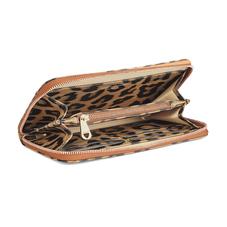 Continental Clutch Zip Wallet in Leopard Print