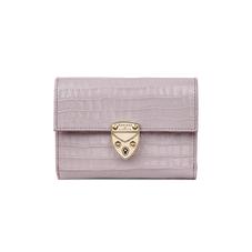 Small Mayfair Purse in Deep Shine Lilac Small Croc