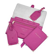 Classic Travel Collection in Orchid Saffiano