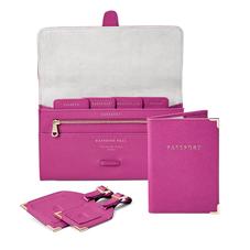 Classic Travel Collection in Orchid Saffiano