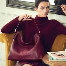 Aspinal Hobo Bag in Lilac Pebble