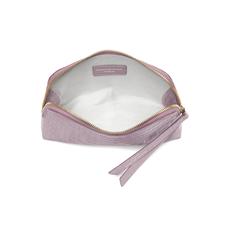 Small Essential Cosmetic Case in Deep Shine Lilac Small Croc