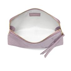 Large Essential Cosmetic Case in Deep Shine Lilac Small Croc