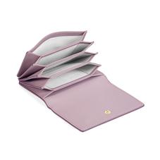 Accordion Credit Card Holder in Smooth Lilac