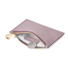 Small Essential Pouch in Smooth Lilac & Deep Shine Lilac Small Croc