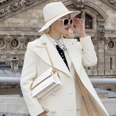 Chelsea Bag in Deep Shine Ivory Small Croc