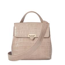 Soho Backpack in Deep Shine Soft Taupe Croc