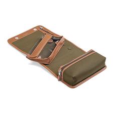 Aerodrome Travel Pack in Khaki Canvas & Smooth Tan