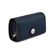 Aerodrome Travel Pack in Navy Canvas & Dark Brown Pebble