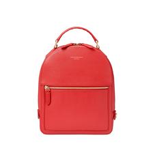Small Mount Street Backpack in Dahlia Saffiano