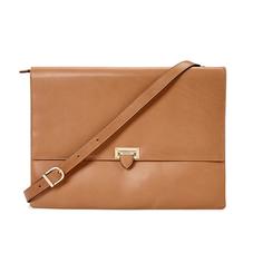 City Document Case in Smooth Natural Tan