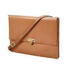 City Document Case in Smooth Natural Tan
